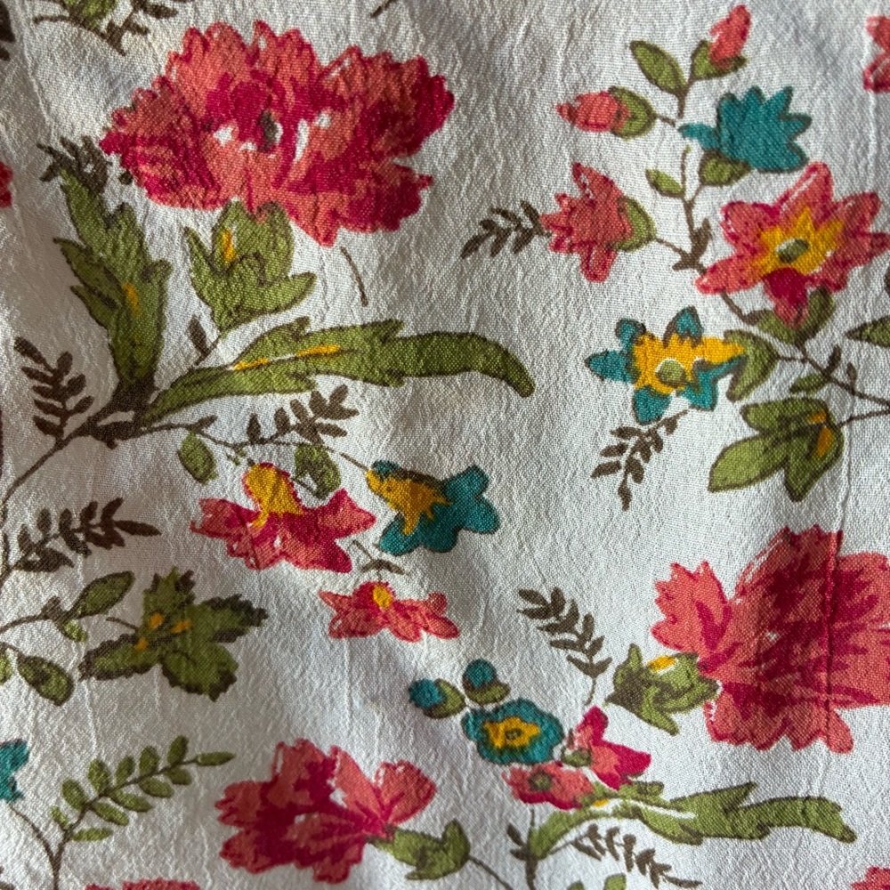 Lucky Brand Lightweight Floral Popover Top Blouse Size XS - Picture 4 of 4
